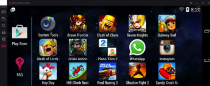 Emulator Android Ram 1gb
